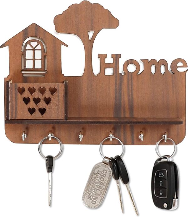 "Nature's Haven: Home & Tree Keychain and Mobile Phone Holder"