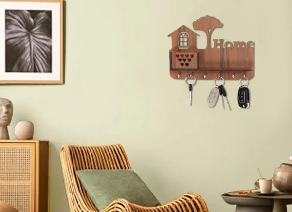 "Nature's Haven: Home & Tree Keychain and Mobile Phone Holder" - Image 2