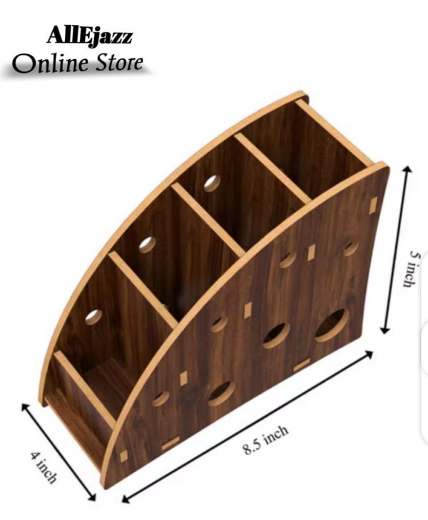 Wooden Remote Holder and Desk Organizer fulfil our space - Image 4
