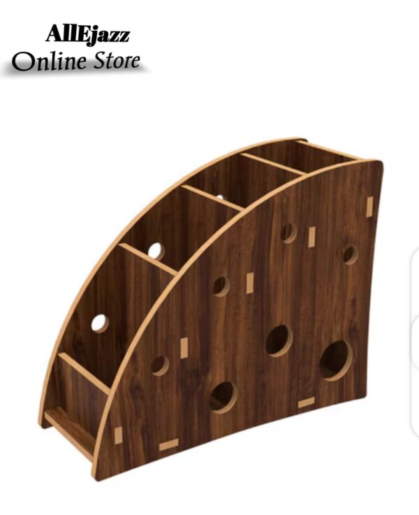 Wooden Remote Holder and Desk Organizer fulfil our space - Image 3