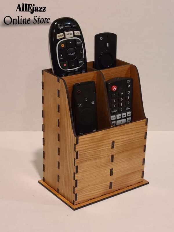 Wooden Remote Holder and Desk Organizer minimize your Extra space