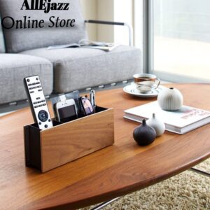 Stand with Visiting Card and Mobile Holder Wooden Desk Organizer | Pen and Pencil Stand for Office Table with Business Card Holder Box and Mobile Stand