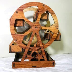 Wooden Ferris Wheel Gift Box & Home Décor – Rotating Storage Organizer