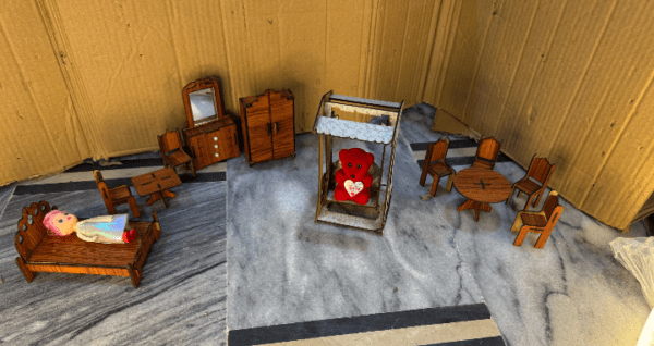 "Eid Sale | Wooden Miniature Furniture Set for Kids – Complete Home Set" - Image 2