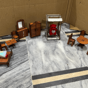 "Eid Sale | Wooden Miniature Furniture Set for Kids – Complete Home Set"